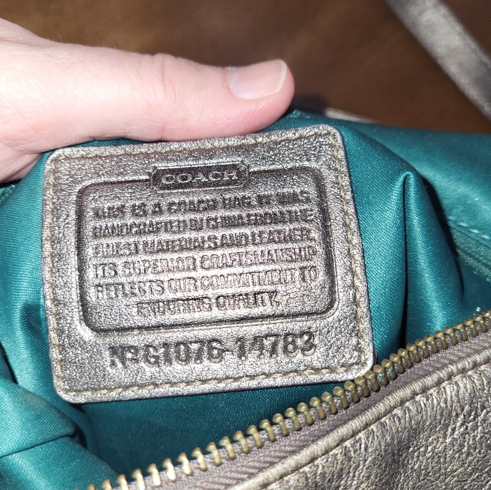 Euc Hobo Coach Kristen Bronze Metallic With Shoul… - image 3